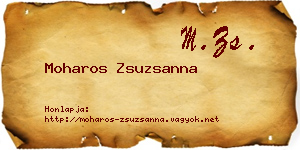 Moharos Zsuzsanna névjegykártya