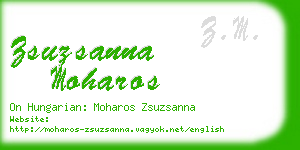 zsuzsanna moharos business card